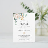 Brautparty Blütenblättrige Eukalyptuspflanzen Mode Postkarte (Stehend Vorderseite)