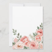 Brautparty Blütenfüße Einladung (Rückseite)