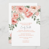 Brautparty Blütenfüße Einladung (Vorne/Hinten)