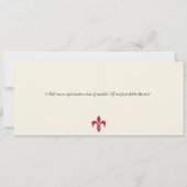 Brautparty Boarding Pass - Paris Frankreich Einladung (Rückseite)