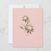 Brautparty Bohemisch getrocknet Palm & Pompas Gras Einladung (Rückseite)