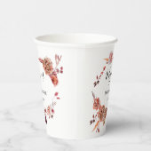 Brautparty boho Blume Paper Cups Pappbecher (Rechts)