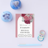 Brautparty Boho Blumenstrauß-Arch Flyer (Einzeln)