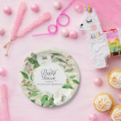 Brautparty BOHO Bohemisch Woodsy Floral Foliage Pappteller (Party)