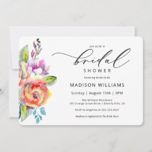 Brautparty Boho Floral Einladung