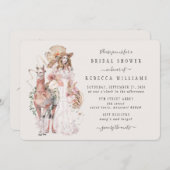 Brautparty Boho Llama Einladung (Vorne/Hinten)