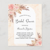 Brautparty Boho Pampas Gras Rose Gold (Vorderseite)