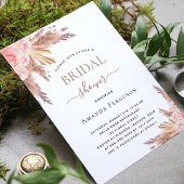 Brautparty Boho Pampas Gras Rose Gold