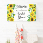 Brautparty Boho Sunflowers | Eukalyptus Banner (Insitu)