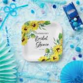 Brautparty Boho Sunflowers | Eukalyptus Paper P Pappteller (Party)