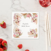 Brautparty BOHO Terracotta Pampas Grass Wheat Serviette (Beispiel)