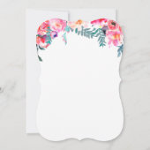 Brautparty Boho Wildblumen-| Einladung (Rückseite)