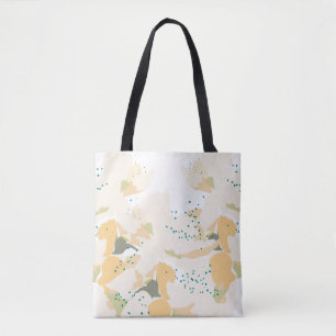 Brautparty, botanische Blume Orange Tasche