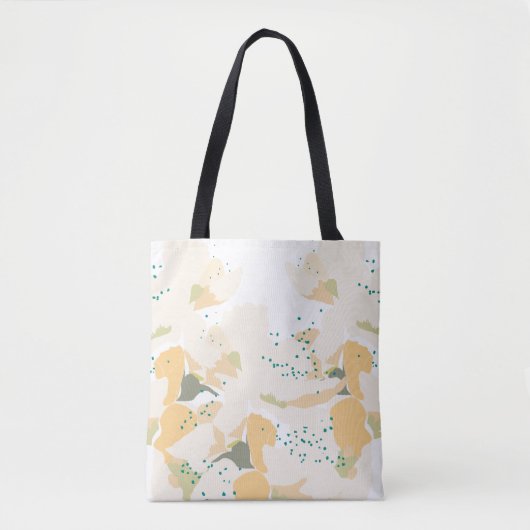 Brautparty, botanische Blume Orange Tasche (Vorderseite)