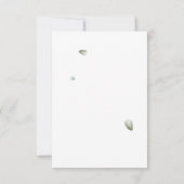 Brautparty Botanische Eukalyptus-Grünschrift Einladung (Rückseite)