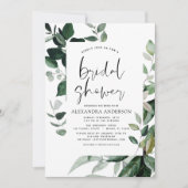 Brautparty Botanische Vegetation Einladung (Vorderseite)