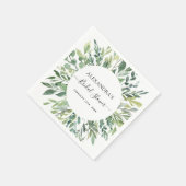 Brautparty Botanische Vegetation Serviette (Ecke)