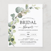 Brautparty Botanischer Eukalyptus Boho (Vorderseite)