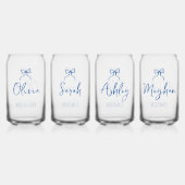 Brautparty-Bräuner-individuelle Name Dosenglas (Hinten)