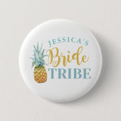 Brautparty-Braut-Abzeichen Bachelorette Ananas Button (Vorderseite)
