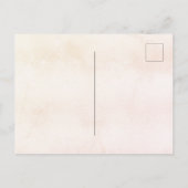 Brautparty Braut Rose Gold Pampas boho Einladungspostkarte (Rückseite)