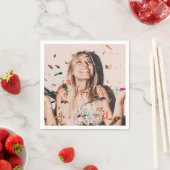 Brautparty Bride Face Foto Serviette (Beispiel)