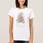Brautparty Bride Squad Personalisierter T - Shirt (Vorderseite)
