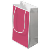 Brautparty Bridesmaid Kleid Pink Geschenktasche Kleine Geschenktüte (Rückseite Schrägansicht)