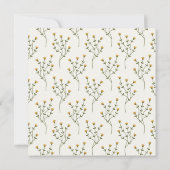 Brautparty "Brie to Bee Floral Vine Wreath" Einladung (Rückseite)