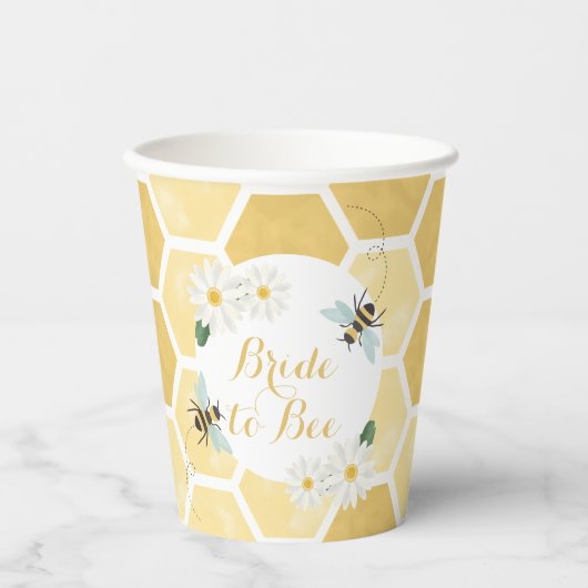 Brautparty Brie to Bee Pappbecher (Vorderseite)