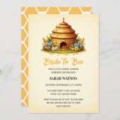 Brautparty Brie to Bee Themed Honey Einladung (Vorne/Hinten)
