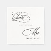 Brautparty Brunch begrüßt die Zukunft Serviette (Vorderseite)