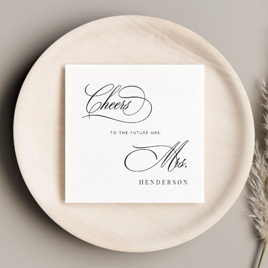 Brautparty Brunch begrüßt die Zukunft Serviette