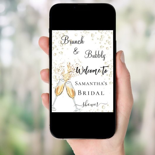 Brautparty-Brunch-Begrüßung Poster