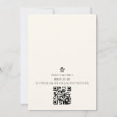 Brautparty Brunch Bubbly QR Code Geschenkgutschrif Einladung (Rückseite)