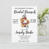 Brautparty Brunch Einladung (Stehend Vorderseite)