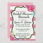 Brautparty Brunch Einladung (Vorne/Hinten)