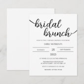 Brautparty Brunch Einladung boho (Vorne/Hinten)
