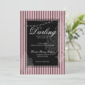 Brautparty-Brunch mit Braut Einladung (Stehend Vorderseite)