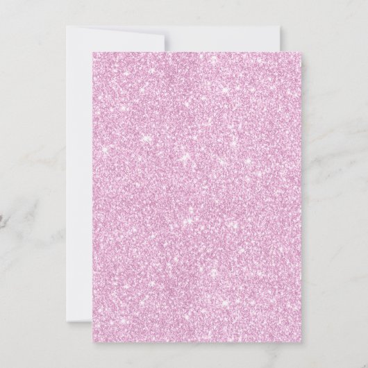 Brautparty Brunch Moderner Champagner Sparkone Ros Einladung (Rückseite)