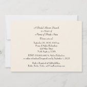 Brautparty Brunch Old West Table Setting Einladung (Rückseite)