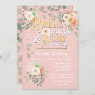 Brautparty Brunch und Bubble-Einladung Einladung