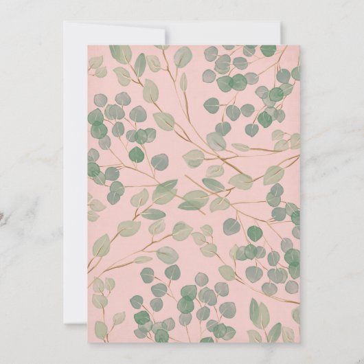 Brautparty Brunch und Bubbly Einladung (Rückseite)