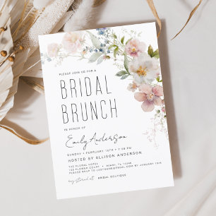 Brautparty Brunch Wildblume Boho Elegant Einladung