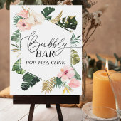 Brautparty Bubbly Bar Pop Fizz Clink Zeichen Poster