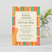 Brautparty buchen | Chic Fun "New Chapter" Einladung (Stehend Vorderseite)