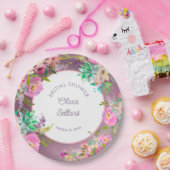 Brautparty "Burnished Lavender English Garden Pappteller (Party)