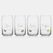 Brautparty Butterfly Bridesmaid Butterfly individu Dosenglas (Hinten)