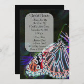 Brautparty Butterfly Colorado Einladung (Vorne/Hinten)