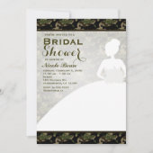 Brautparty Camoflague Bride Moderne Einladungen (Vorderseite)